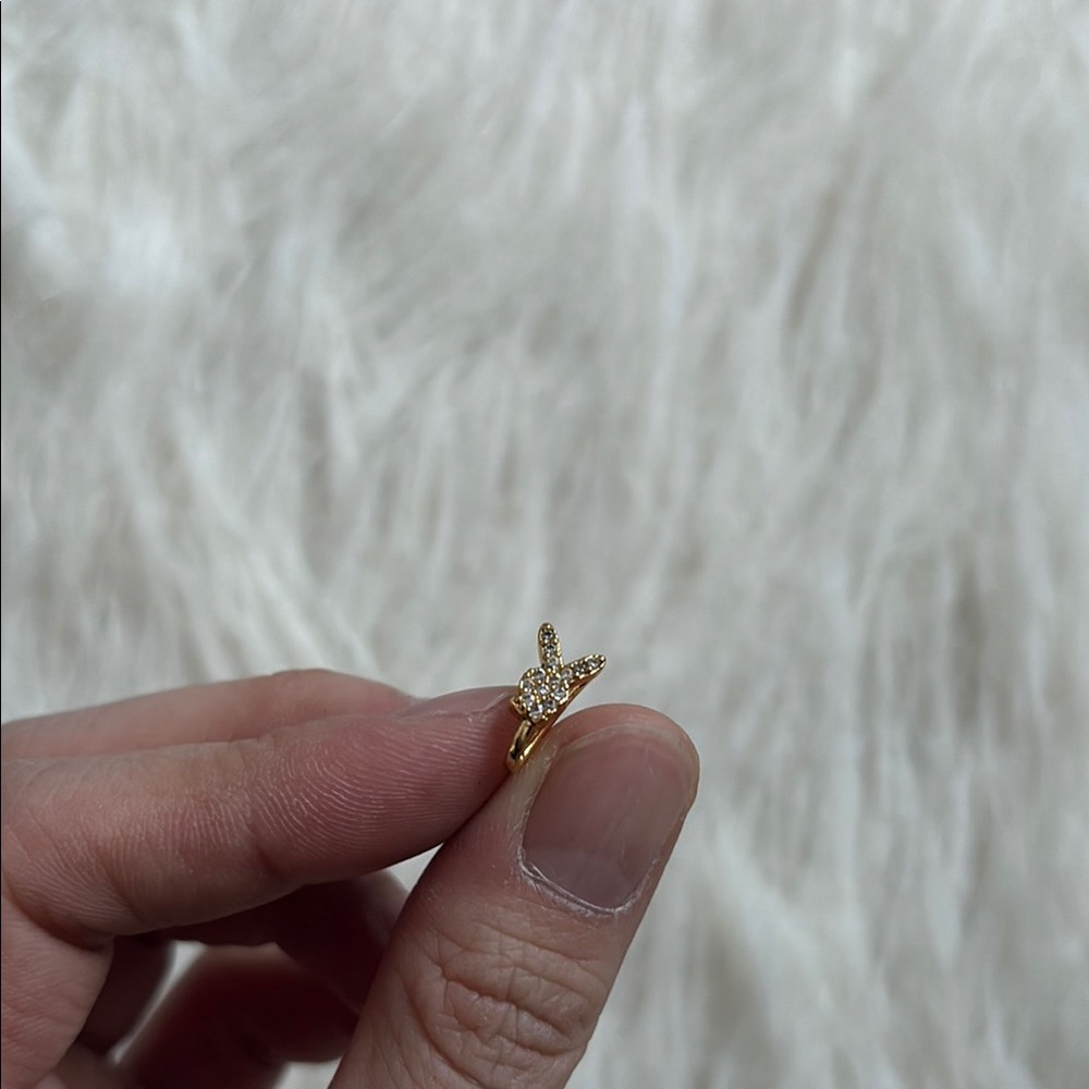 Gold and Silver Bunny Ring